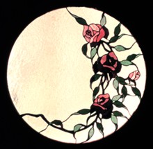 Floral Stained Glass Window