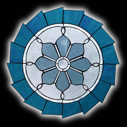 Round Stained Glass Meditation Window