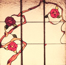 Floral Stained Glass Window