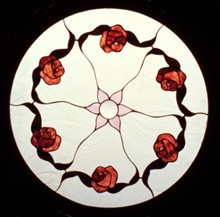 Floral Stained Glass Window