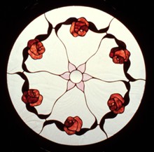 Floral Stained Glass Window