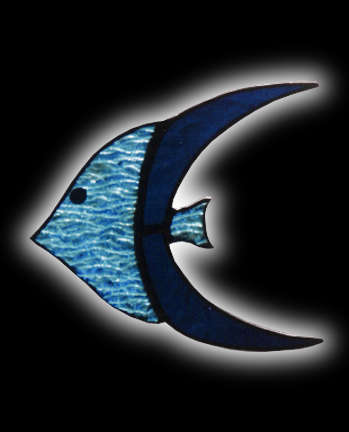angelfish sun catcher stained glass Angel fish suncatcher