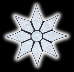 stained glass Star suncatcher