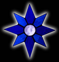 stained glass Star suncatcher