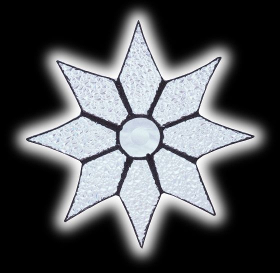 stained glass Sparkle Star suncatcher