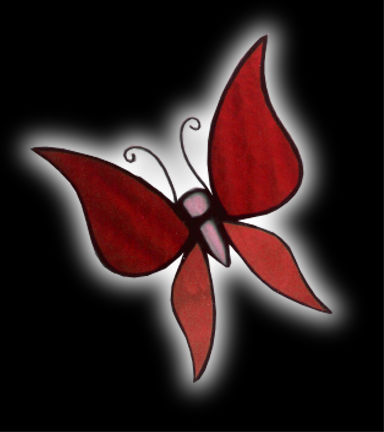 Butterfly stained glass suncatcher Butterfly stained glass suncatcher